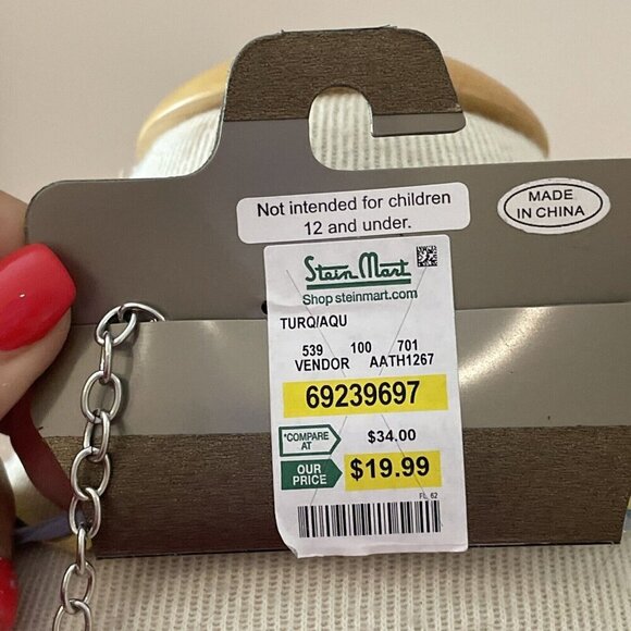 Zevar By Treska Necklace Silver Glass Beads Multicolor Statement Piece Boho NWT! - Picture 6 of 11